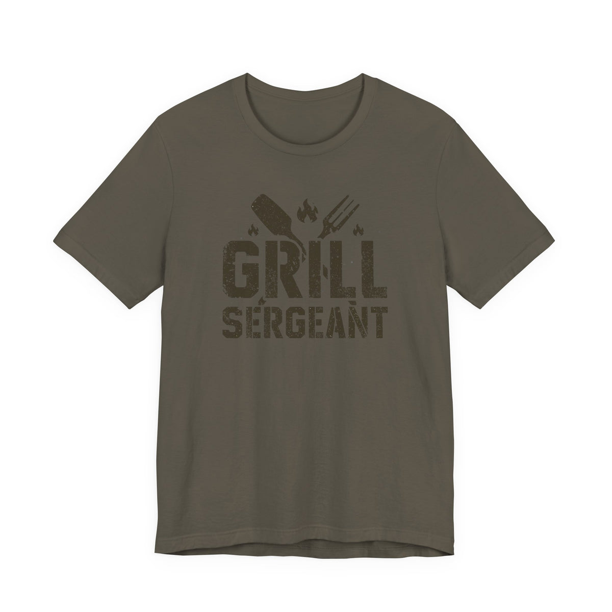 Unisex Jersey Short Sleeve Tee, Grill Sergeant Shirt, Funny Dad BBQ Shirt, Father’s Day Gift for Dad, BBQ Dad Shirt, Grilling Shirt Men, Funny Dad Shirt Gift