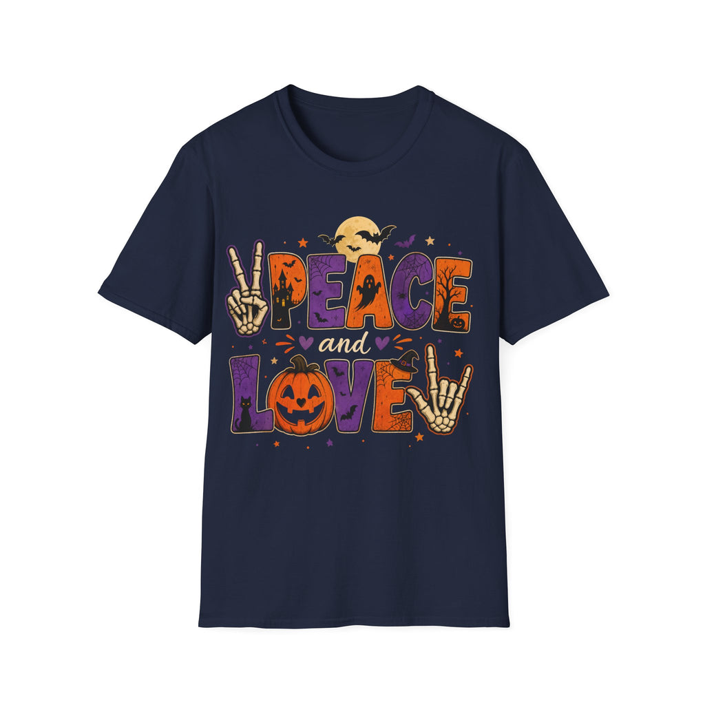 Unisex Softstyle T-Shirt, peace and love shirt