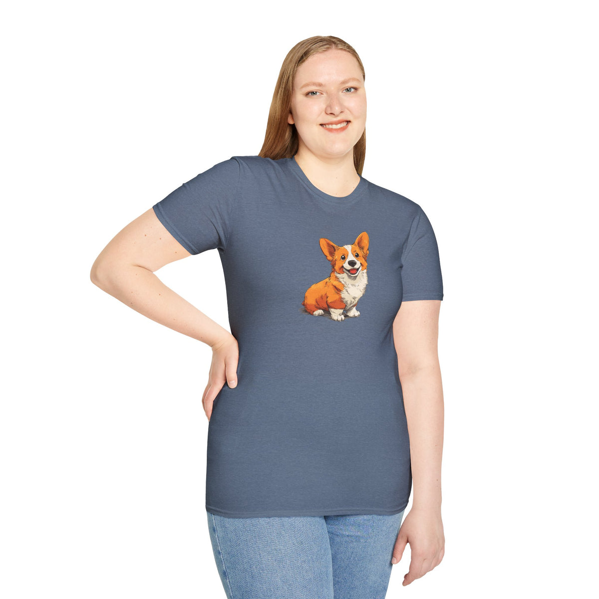 Unisex Softstyle T-Shirt, Corgi