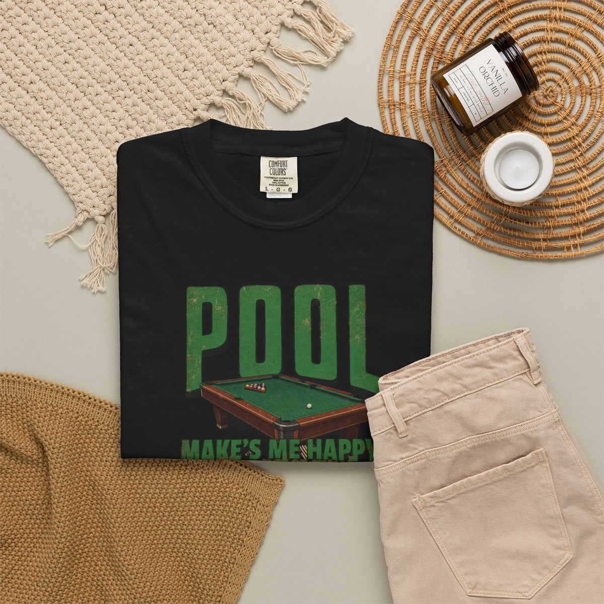 Unisex Garment-Dyed T-shirt, pool players shirt
