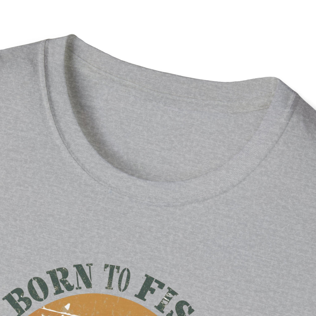 Unisex Softstyle T-Shirt, born to fish