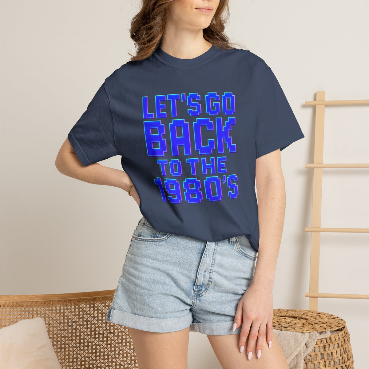 Unisex Garment-Dyed T-shirt, 80's vibe shirt