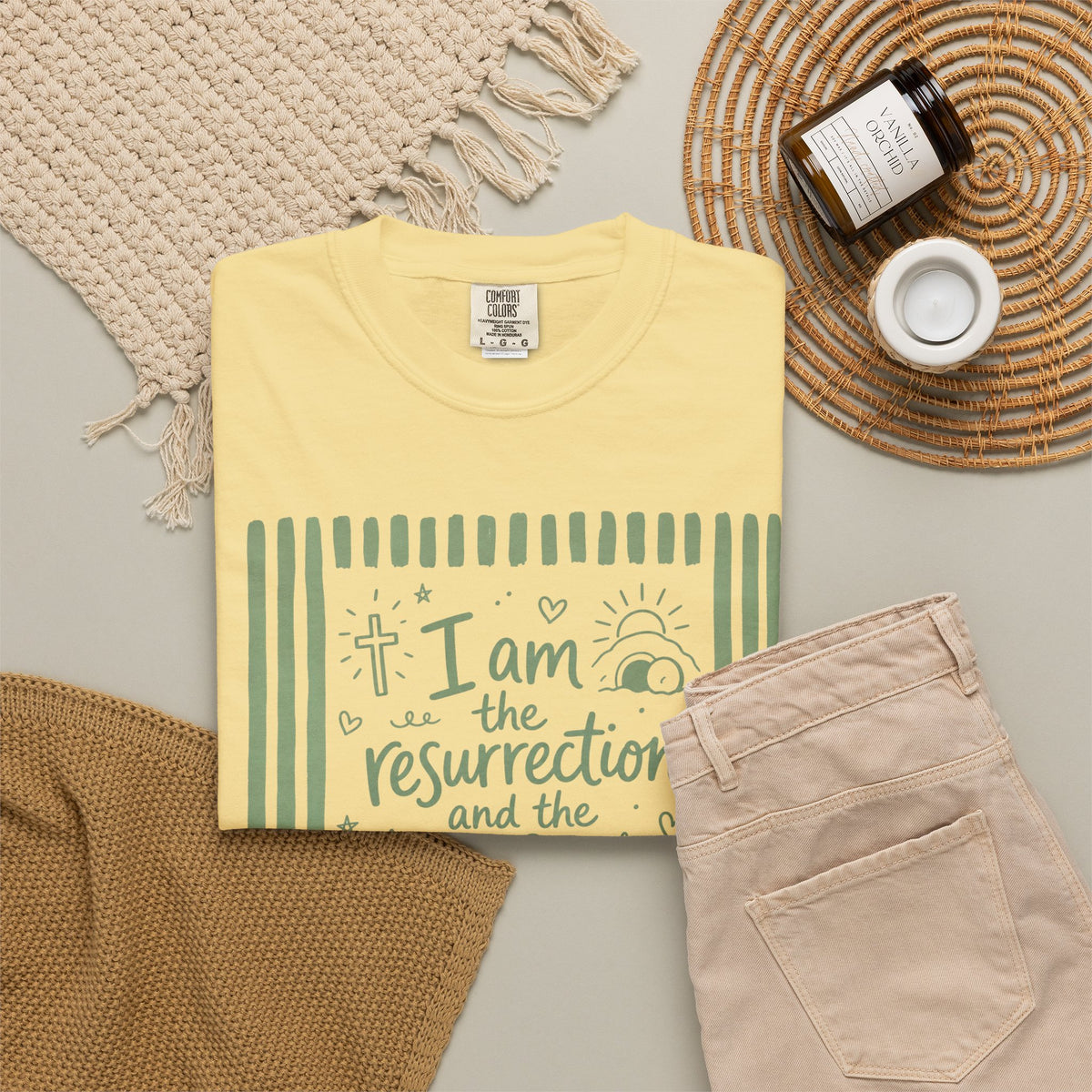 Unisex Garment-Dyed T-shirt Bible verse