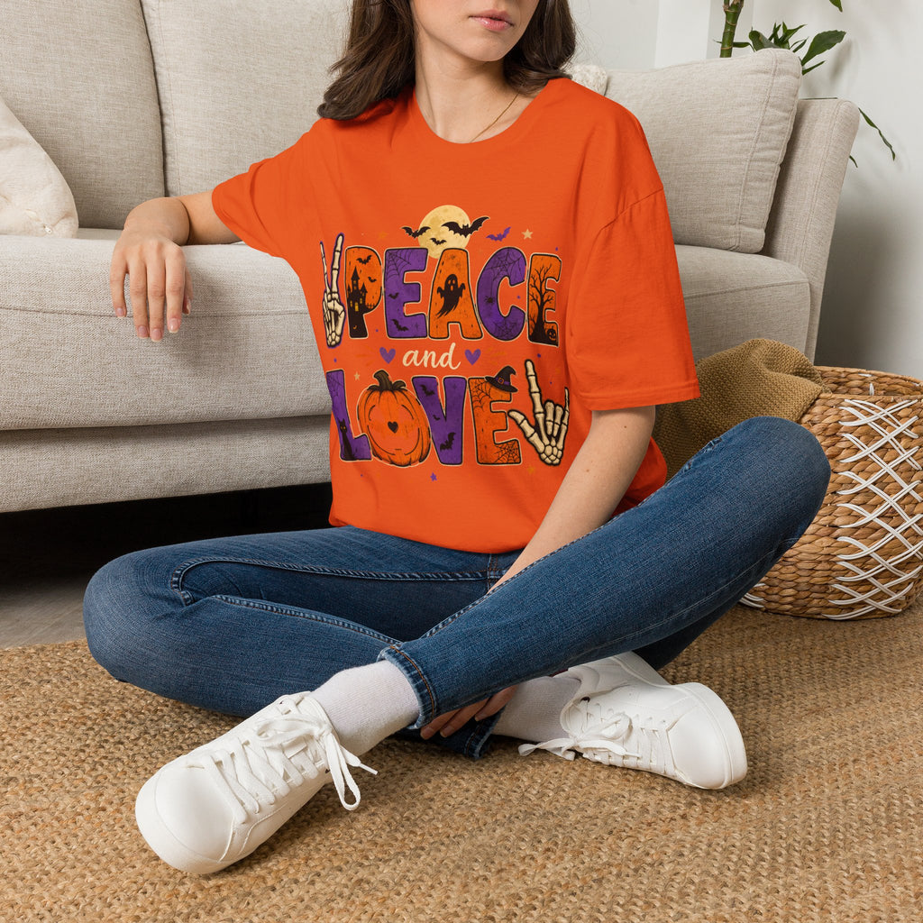 Unisex Softstyle T-Shirt, peace and love shirt