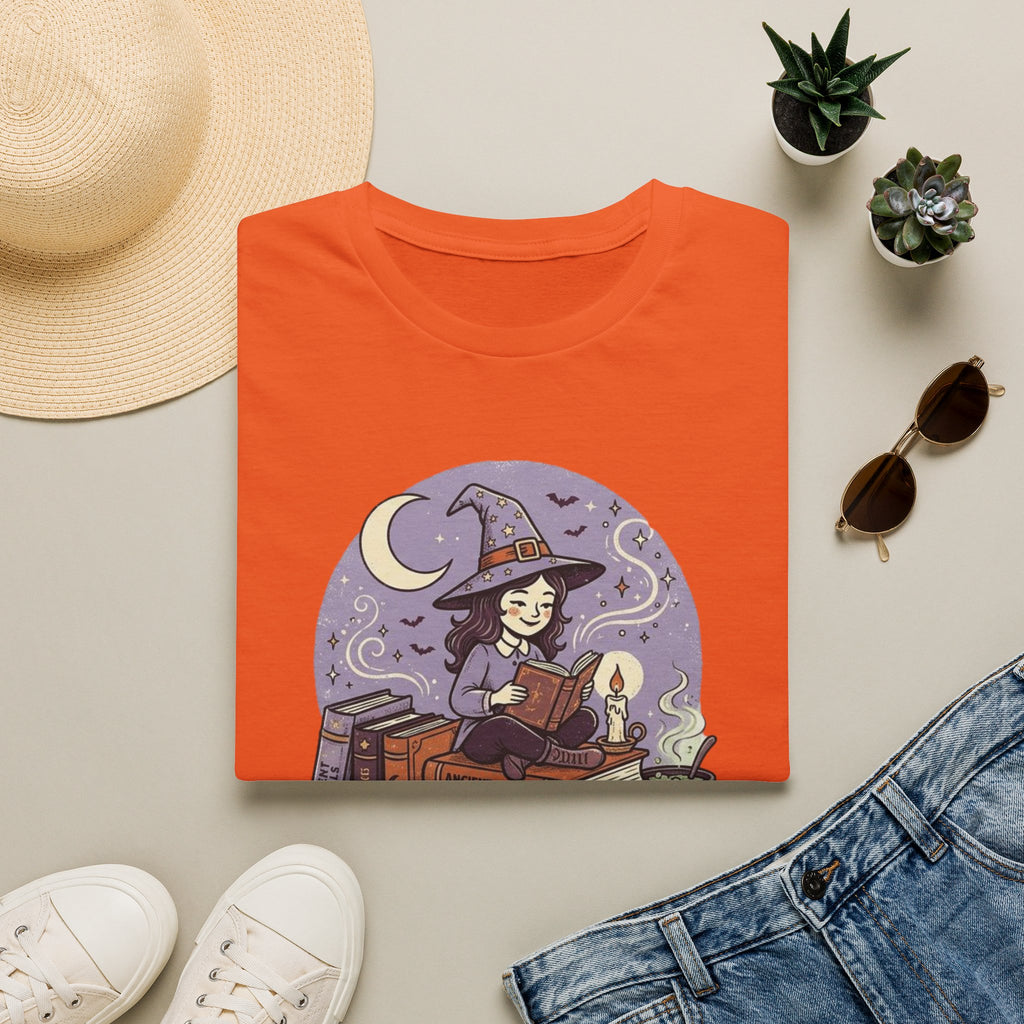 Unisex Softstyle T-Shirt, Witch Reading Halloween Shirt, I'd Rather Be Reading Tee, Witchy Book Lover Shirt, Spooky Season Bookworm Gift