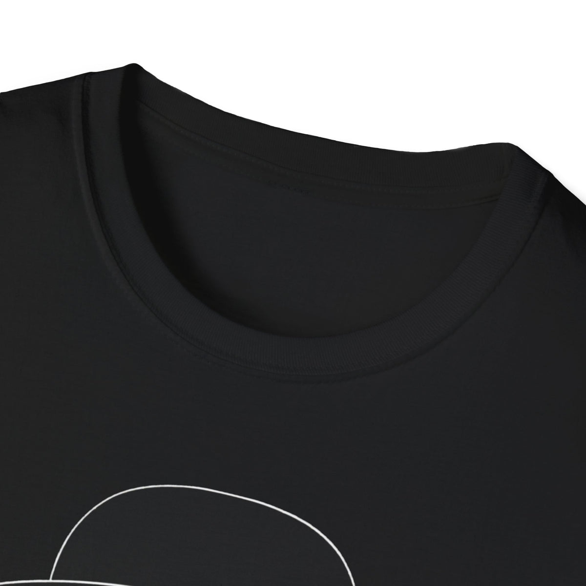 Unisex Softstyle T-Shirt, Bull Dog wearing Sun Glasses