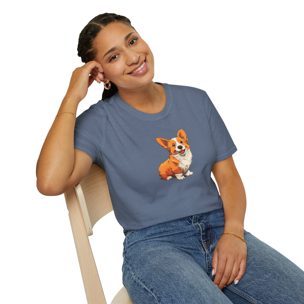 Unisex Softstyle T-Shirt, Corgi