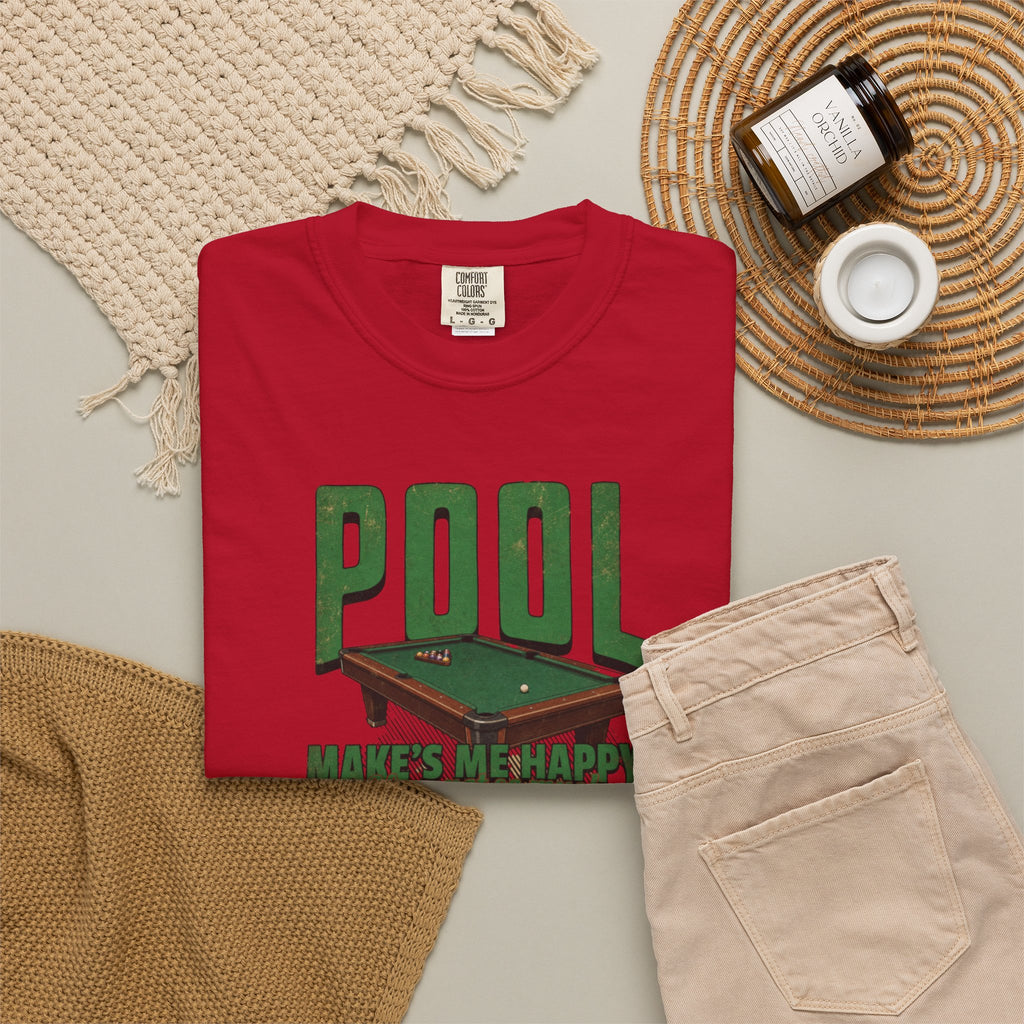 Unisex Garment-Dyed T-shirt, pool players shirt