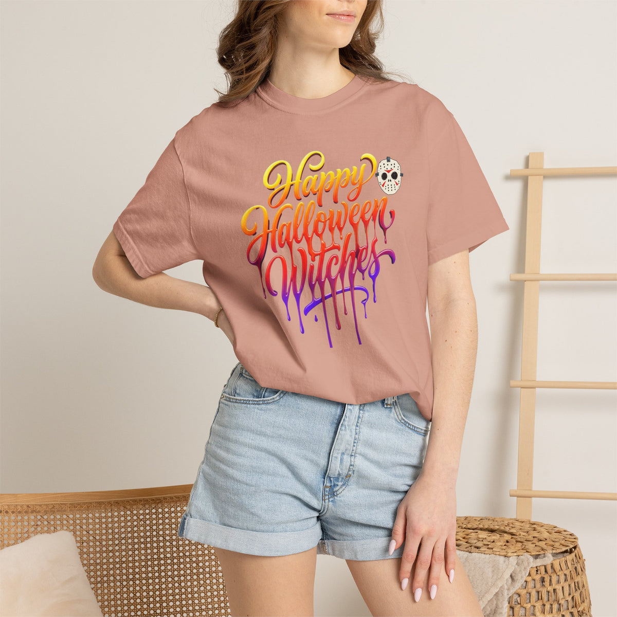 Unisex Garment-Dyed T-shirt, happy halloween shirt