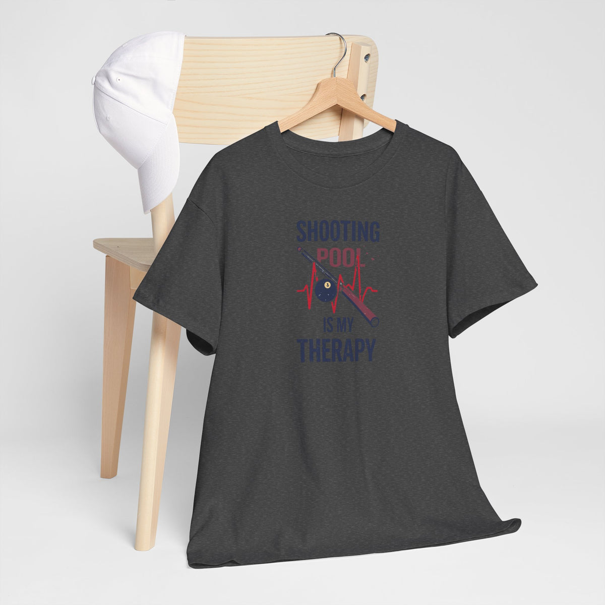 Unisex Heavy Cotton Tee, shooting pool