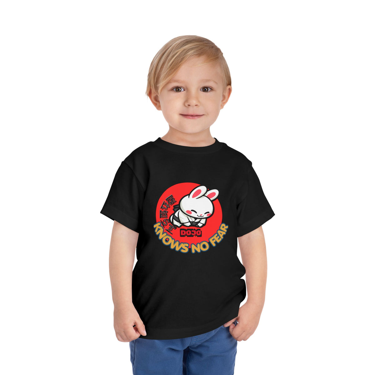 Toddler Short Sleeve Tee, cute bunny Dojo