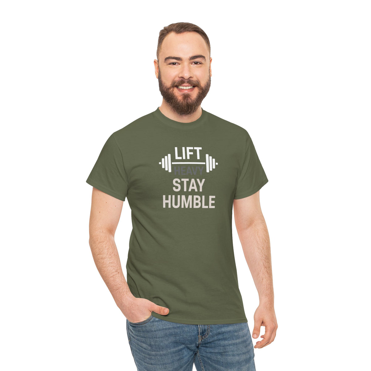 Unisex Heavy Cotton Tee, Gym quote