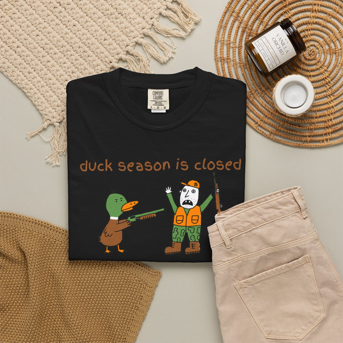 Unisex Garment-Dyed T-shirt duck hunting shirt