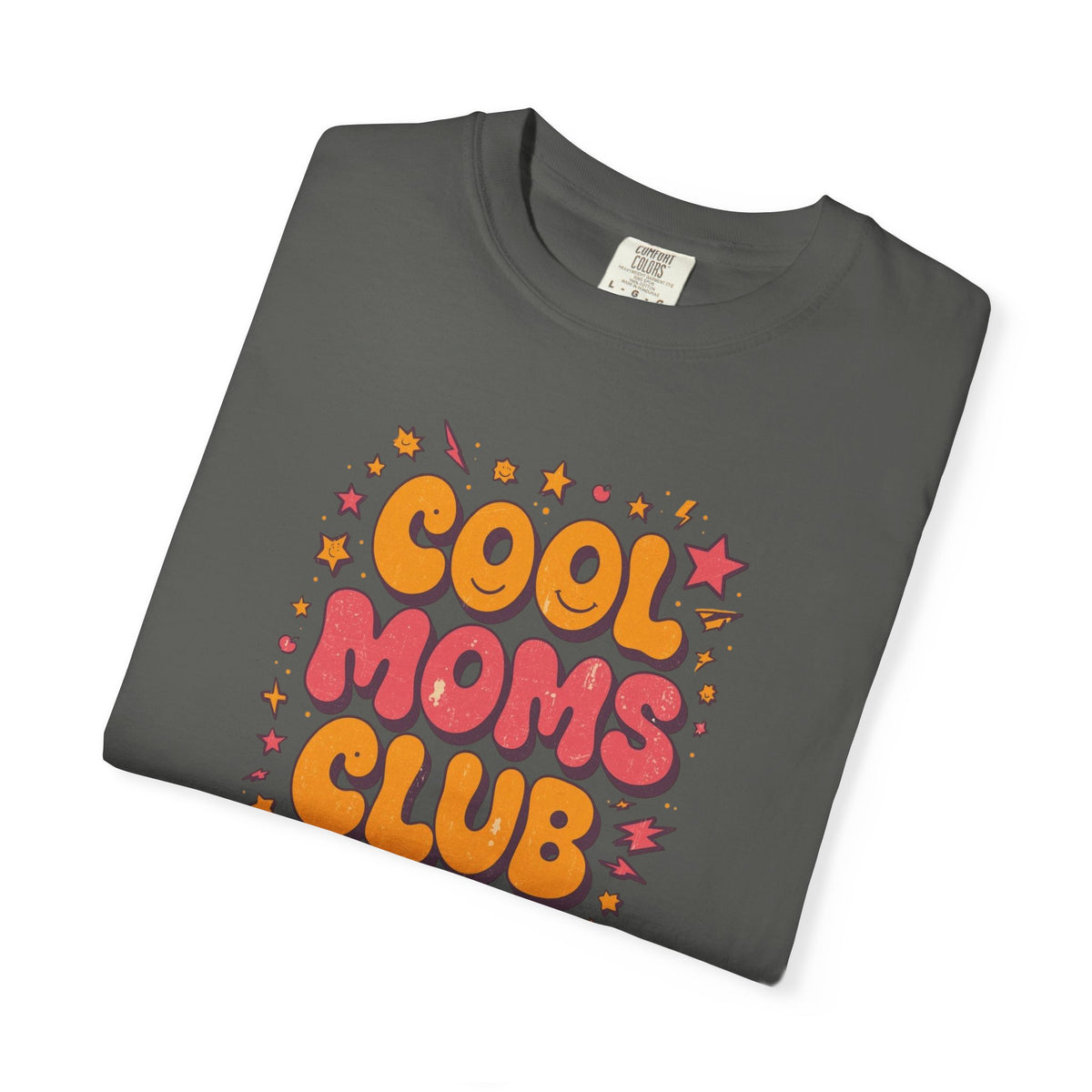 Unisex Garment-Dyed T-shirt, Cool Moms Club Retro Shirt, Funny Mom Shirt, Trendy Mama Tee, Mother’s Day Gift