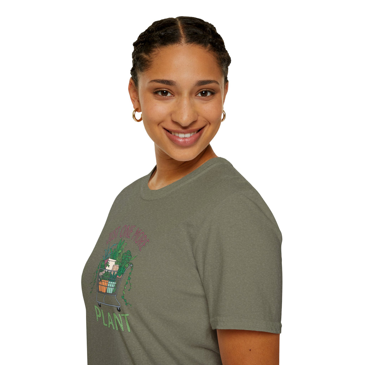 Unisex Softstyle T-Shirt, Just One More Plant Shirt, Plant Addiction Tee, Funny Garden Shirt, Plant Mom Gift, Spring Plant Lover T-Shirt