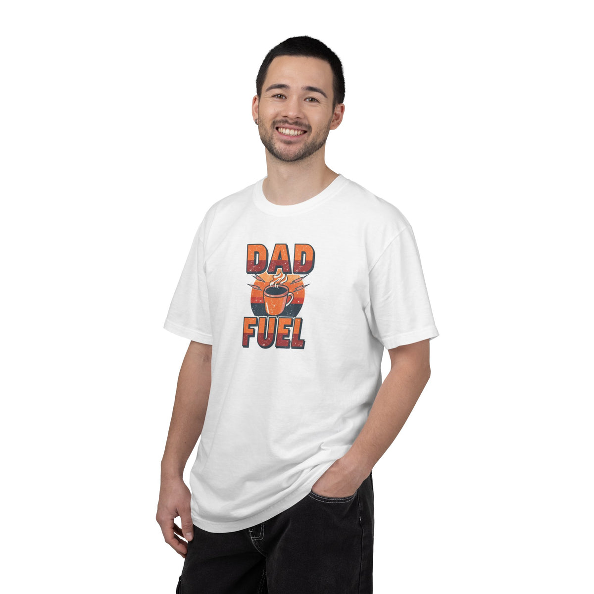 Unisex Garment-Dyed T-shirt,Dad Fuel Coffee Shirt, Funny Coffee Dad Shirt, Father’s Day Gift