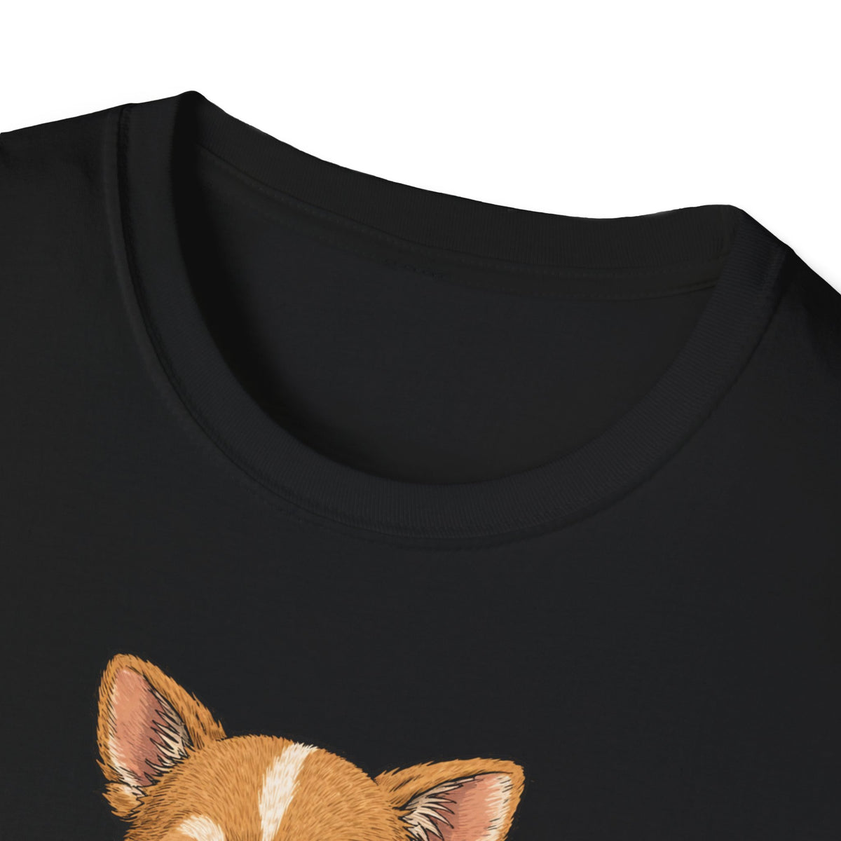 Unisex Softstyle T-Shirt, ramen eating dog
