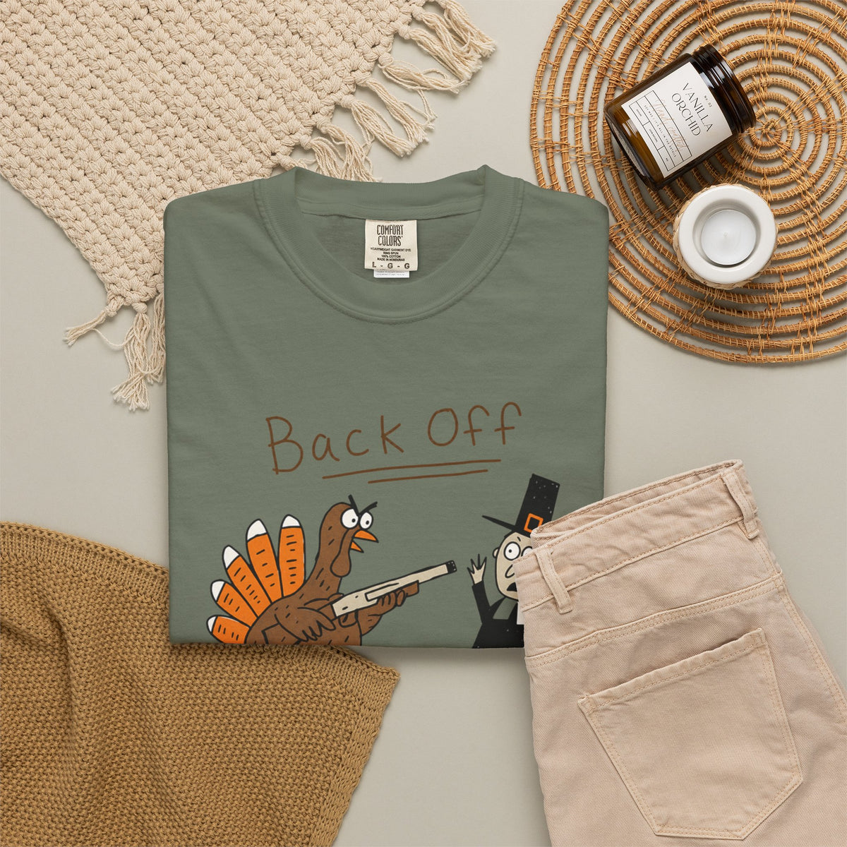 Unisex Garment-Dyed T-shirt, thanks giving shirt