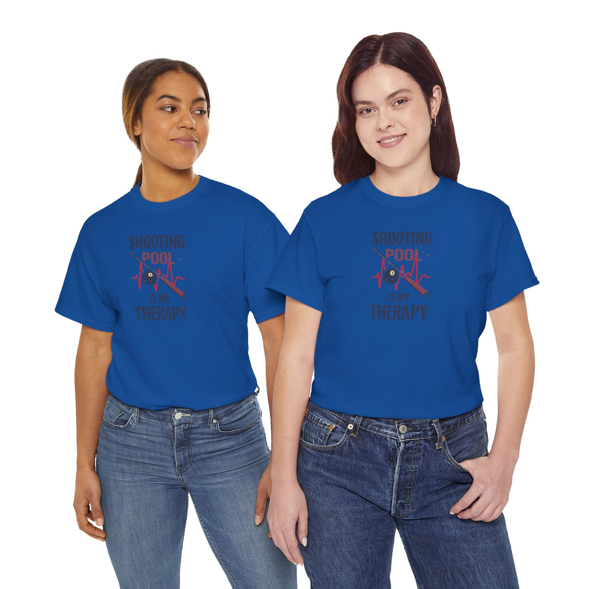 Unisex Heavy Cotton Tee, shooting pool