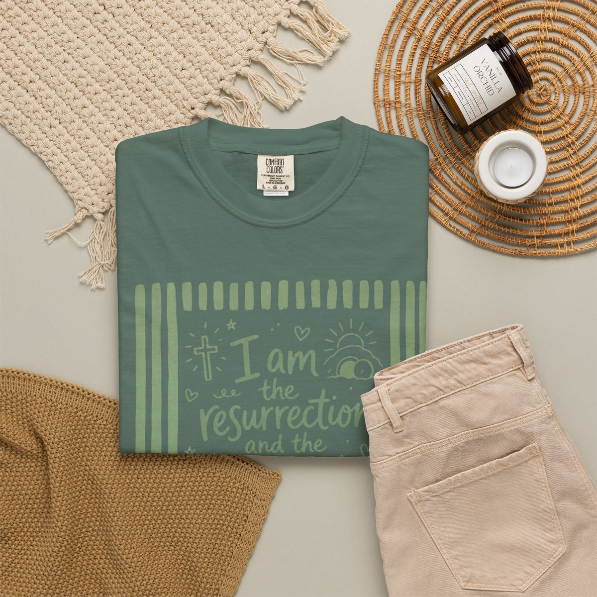 Unisex Garment-Dyed T-shirt Bible verse