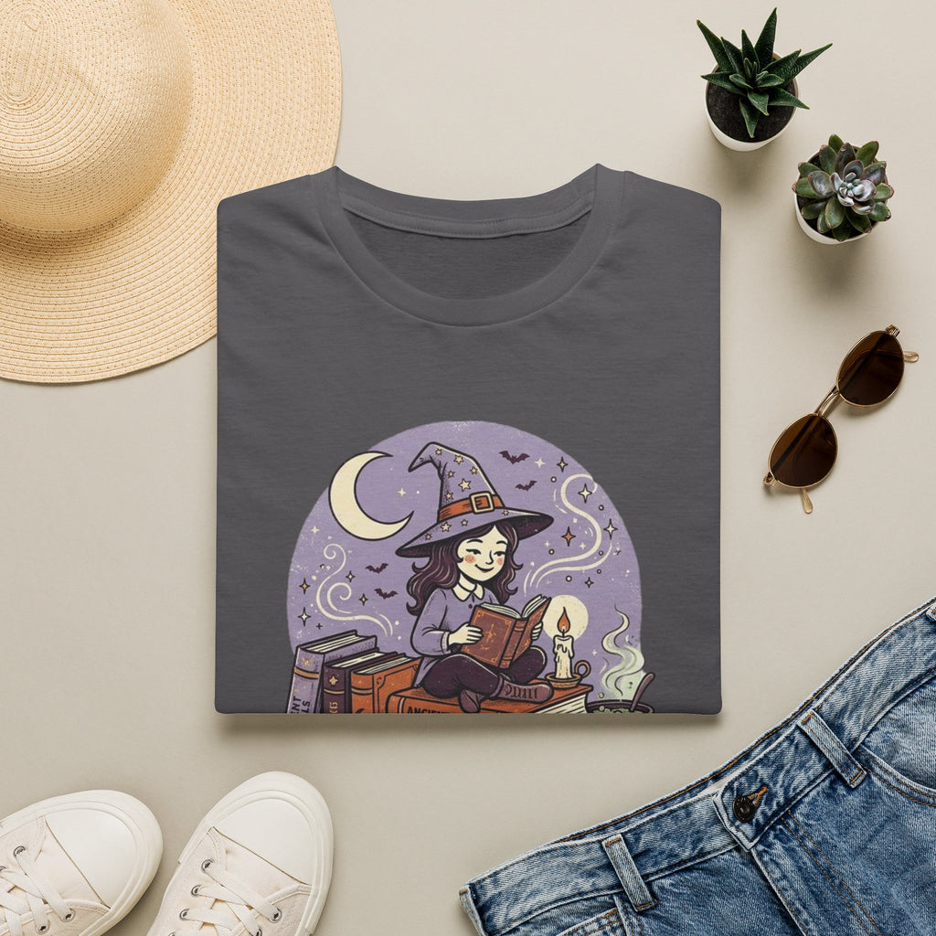 Unisex Softstyle T-Shirt, Witch Reading Halloween Shirt, I'd Rather Be Reading Tee, Witchy Book Lover Shirt, Spooky Season Bookworm Gift