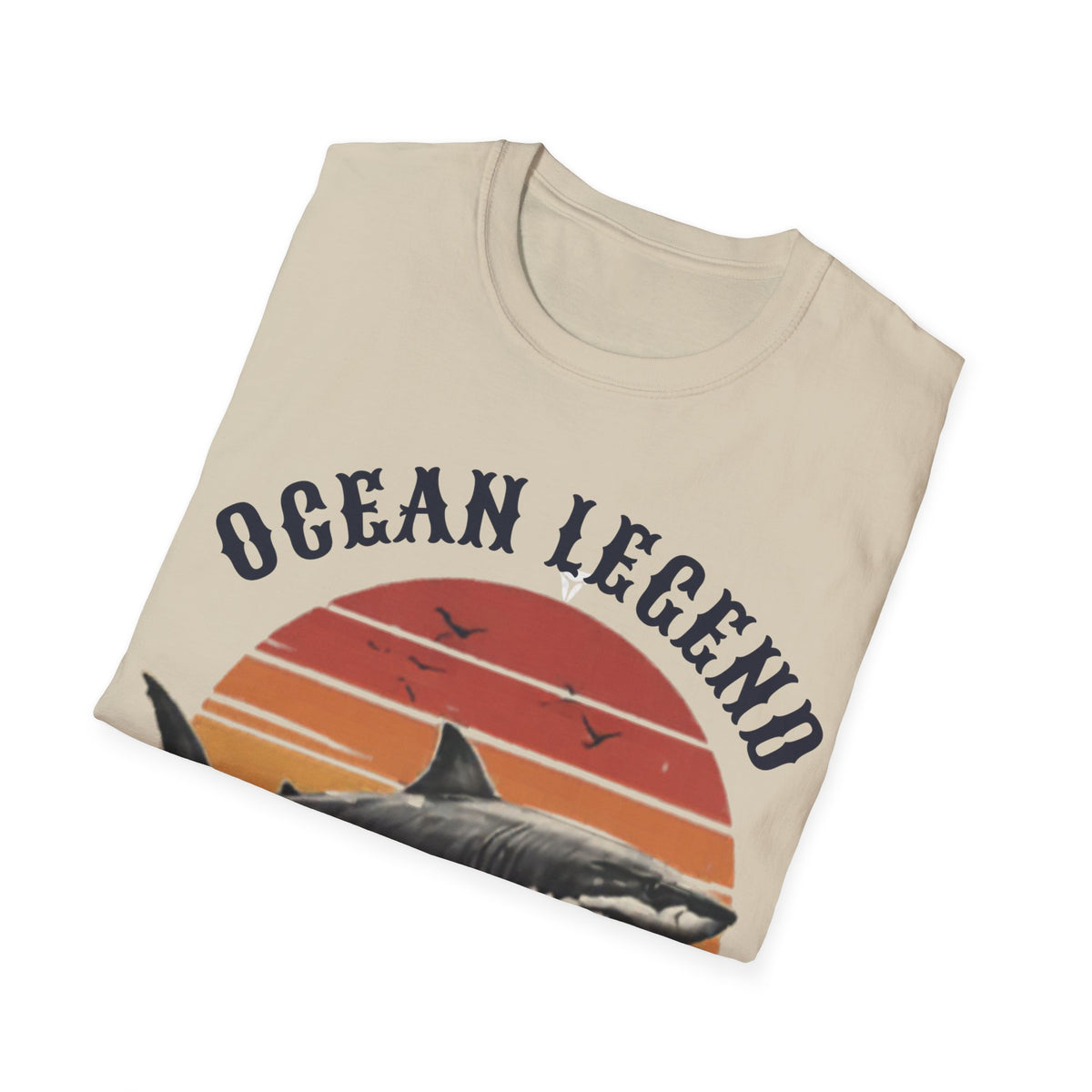 Unisex Softstyle T-Shirt, Great White Shark T-Shirt, Vintage Ocean Predator Tee, Shark Lover Gift, Marine Life Shirt, Apex Predator Graphic Tee, Beach Ocean Shirt
