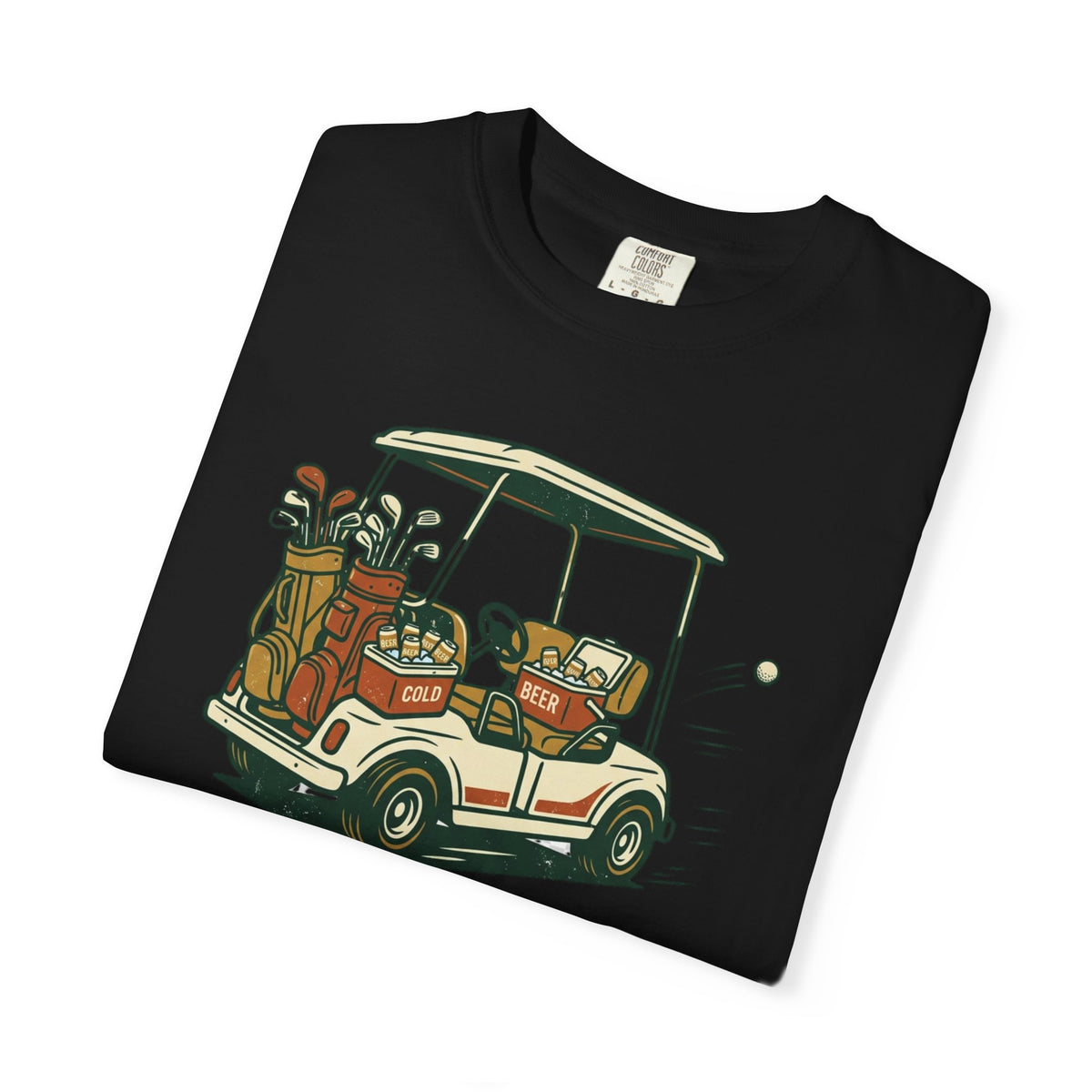 Unisex Garment-Dyed T-shirt, Funny Golf Cart Beer Shirt, My Own Cart My Own Beer, Golfer Gift T-Shirt