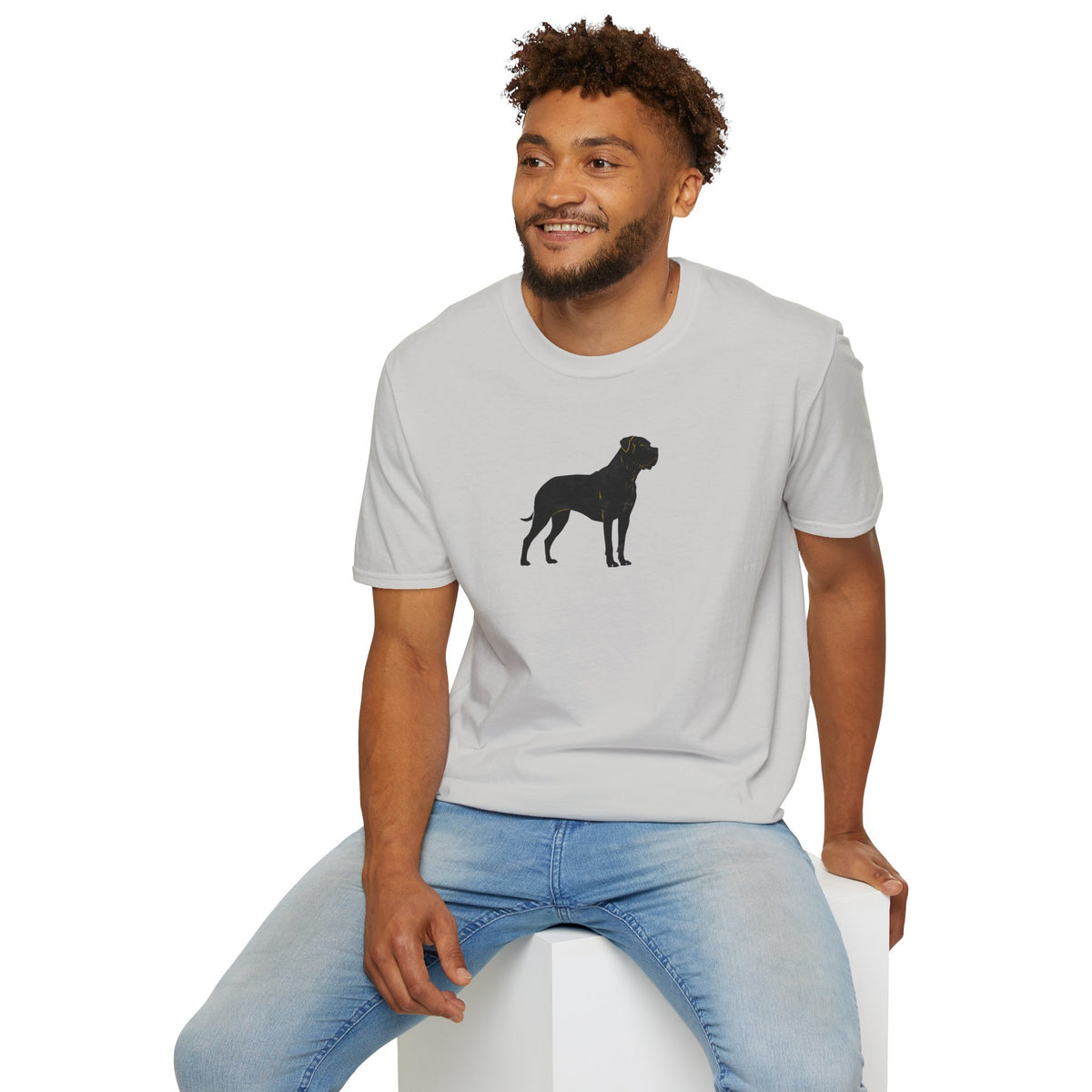 Unisex Softstyle T-Shirt, Portrait  of Dog