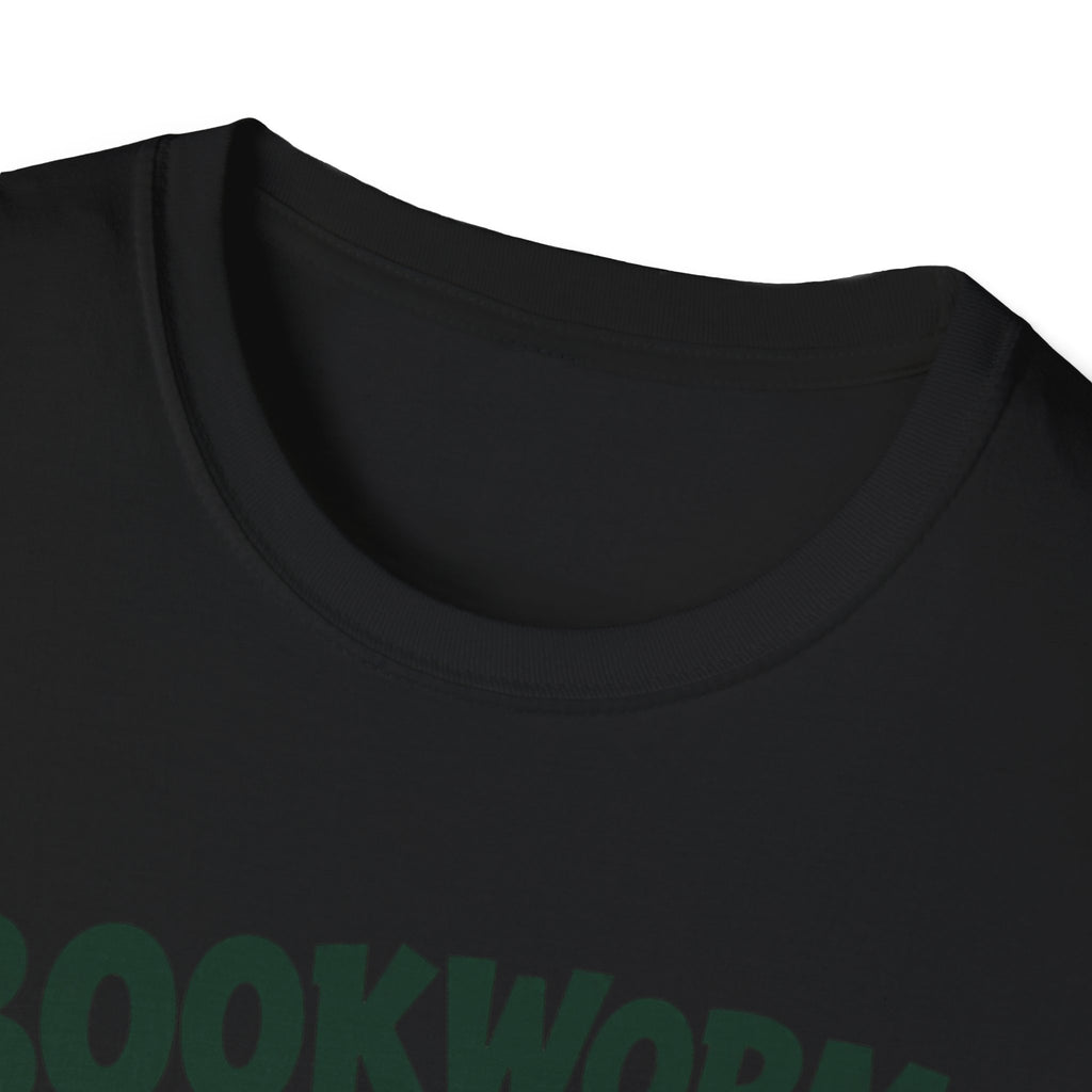 Unisex Softstyle T-Shirt, Bookworm by Day Football Fan by Sunday Shirt, Funny Reader Gift, Football Season Tee