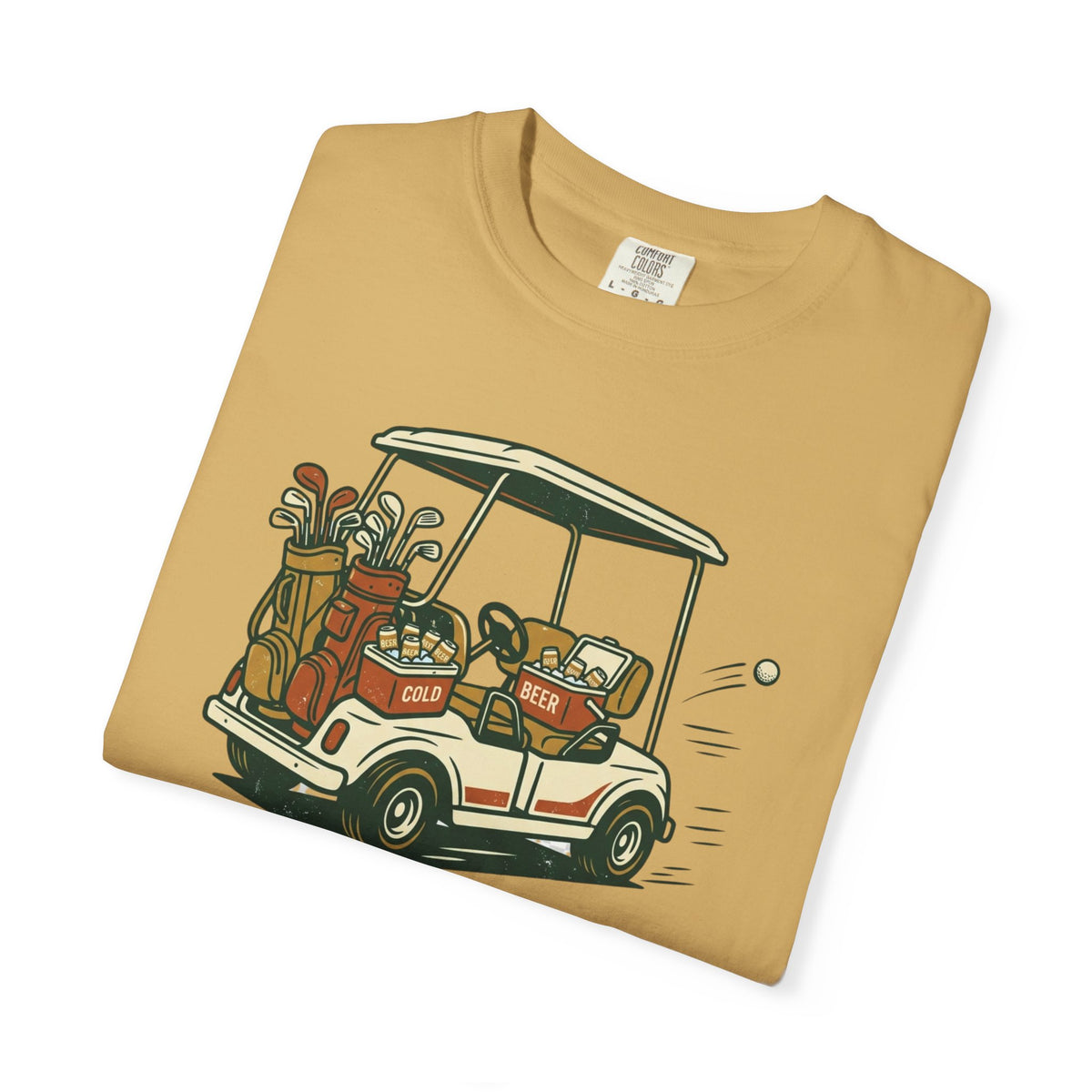 Unisex Garment-Dyed T-shirt, Funny Golf Cart Beer Shirt, My Own Cart My Own Beer, Golfer Gift T-Shirt
