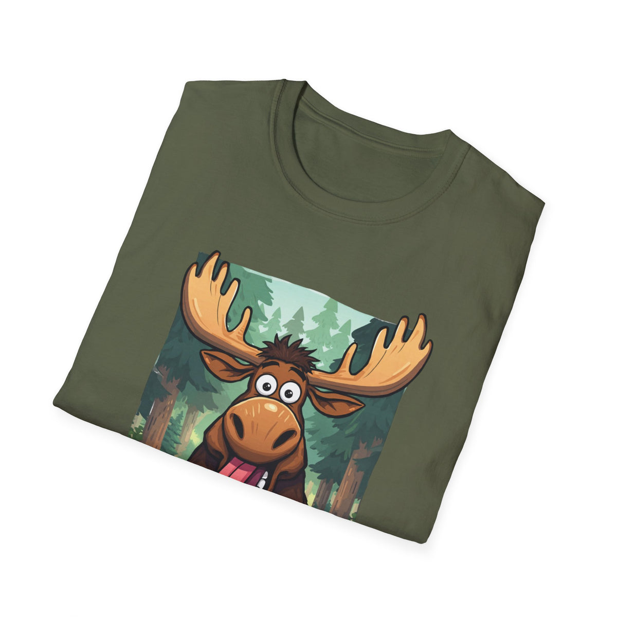 Unisex Softstyle T-Shirt, Silly moose