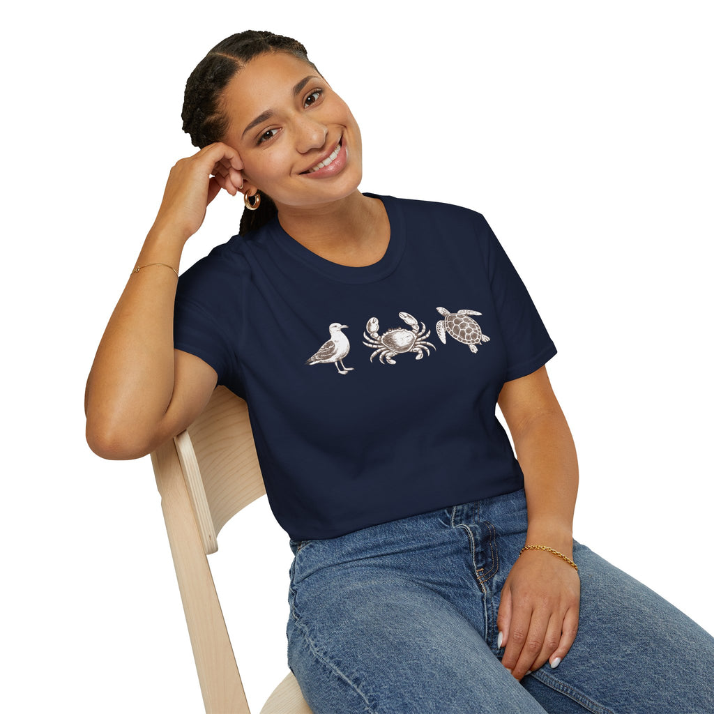 Unisex Softstyle T-Shirt, beach life
