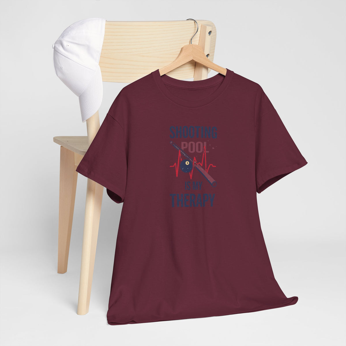 Unisex Heavy Cotton Tee, shooting pool