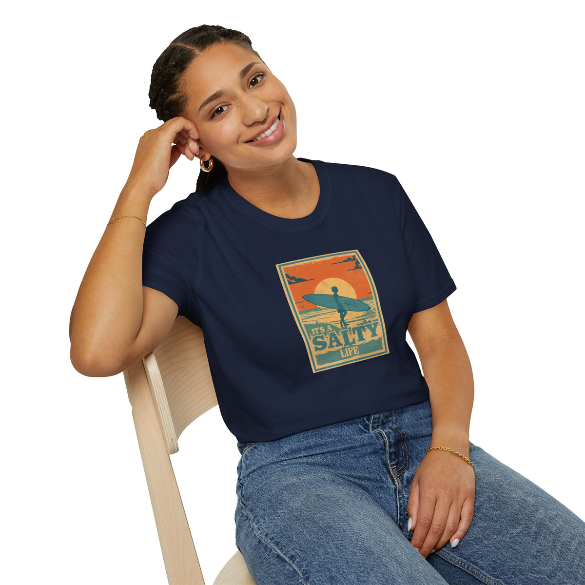 Unisex Softstyle T-Shirt, salty life shirt