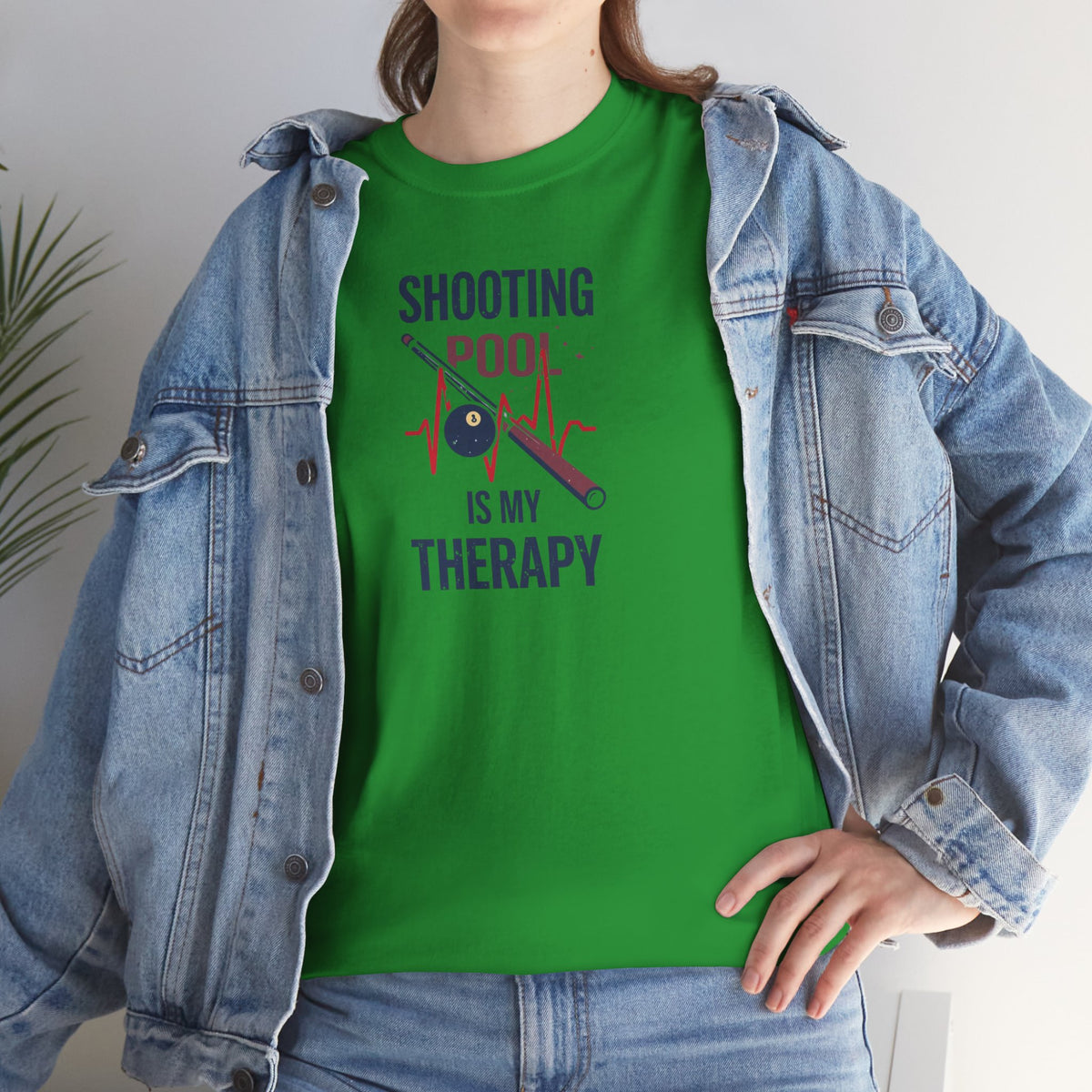 Unisex Heavy Cotton Tee, shooting pool