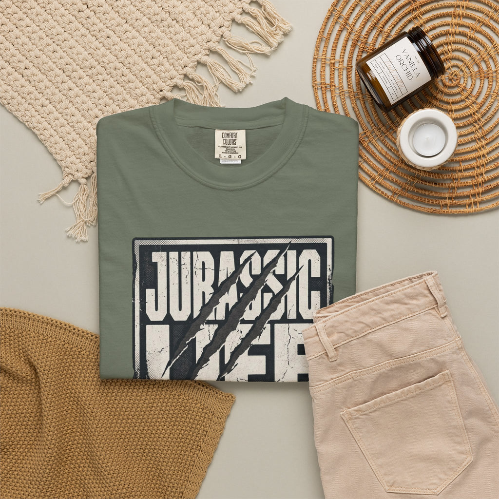 Unisex Garment-Dyed T-shirt, Jurassic life