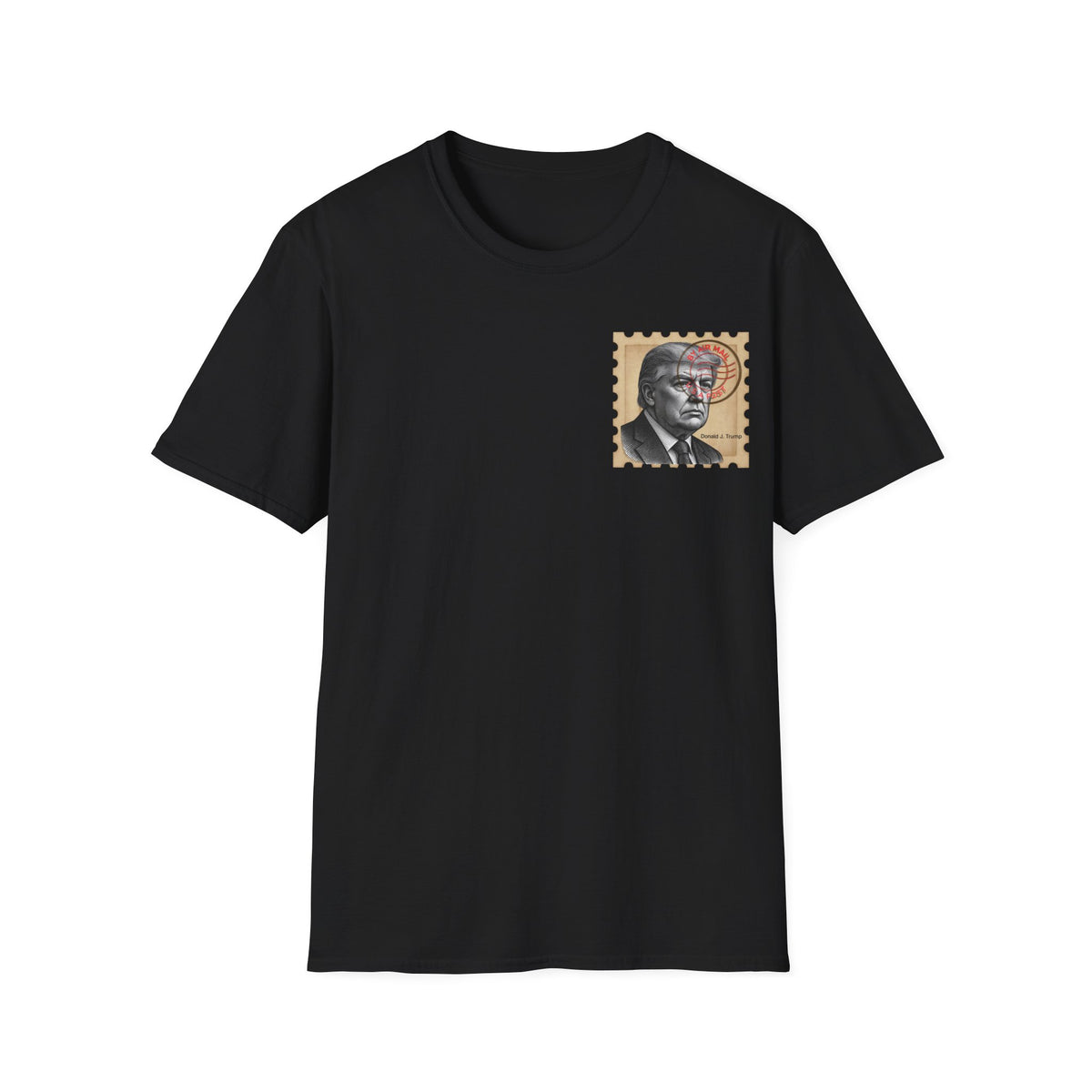 Unisex Softstyle T-Shirt, Trump Stamp T-shirt