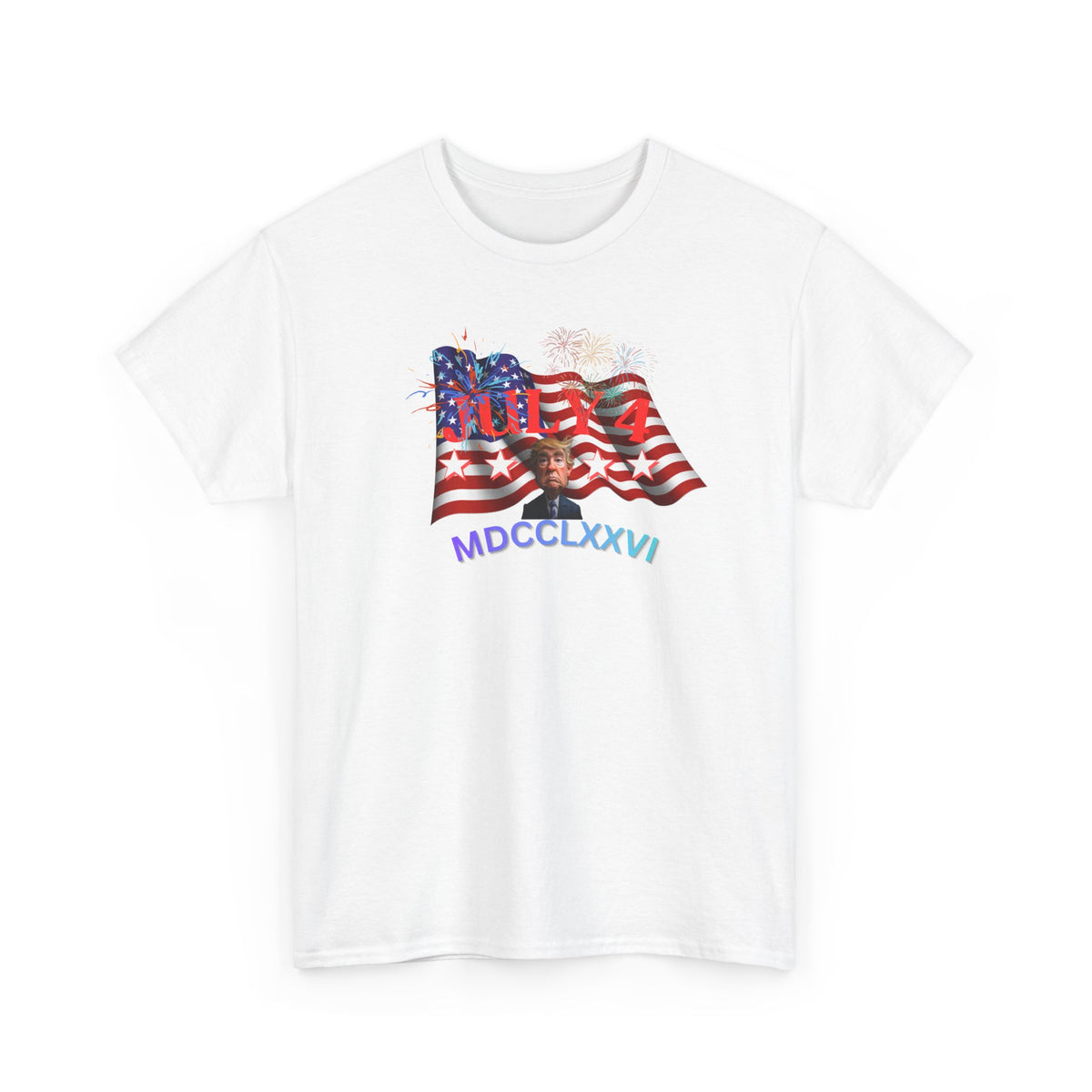 Unisex Heavy Cotton Tee, July 4 1776