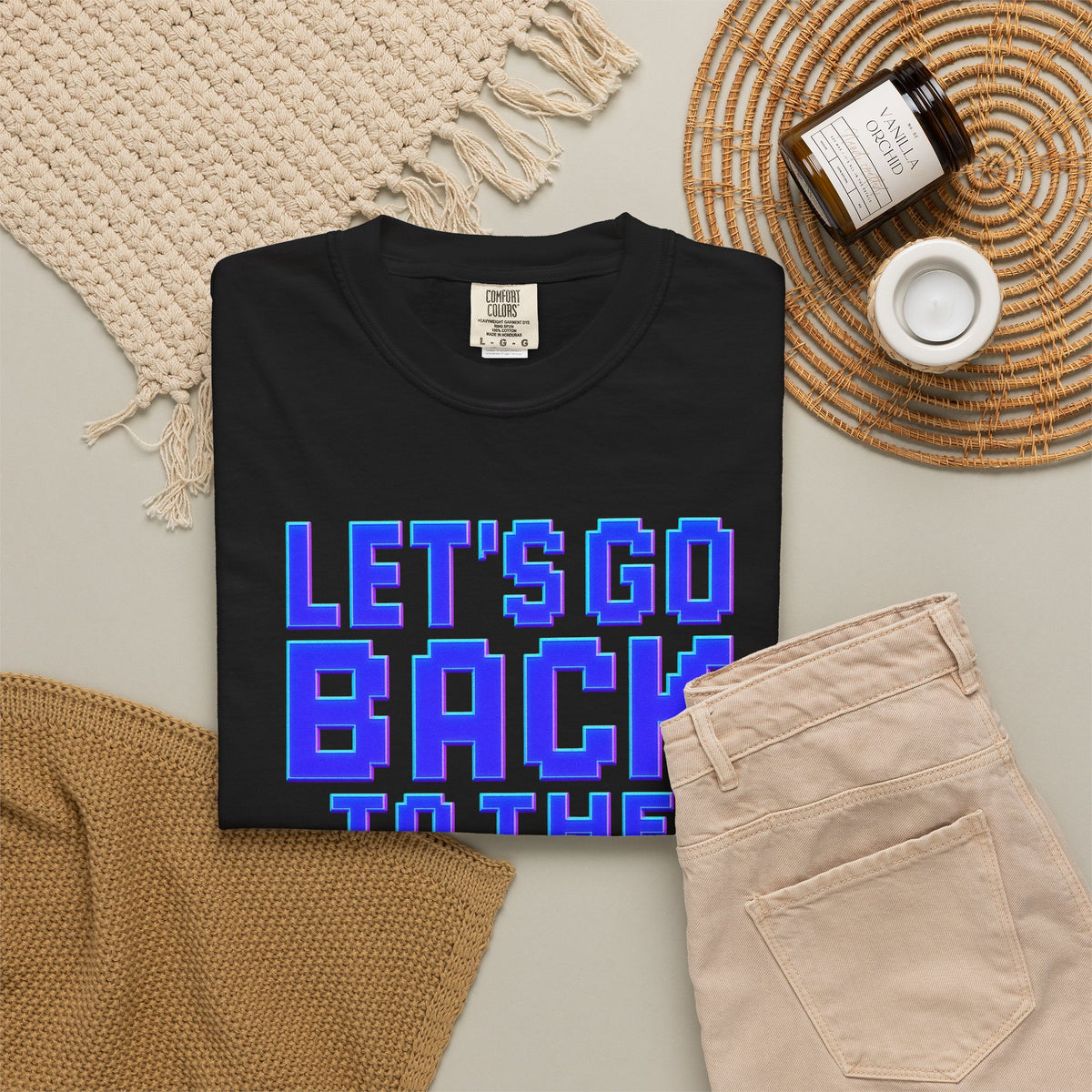 Unisex Garment-Dyed T-shirt, 80's vibe shirt