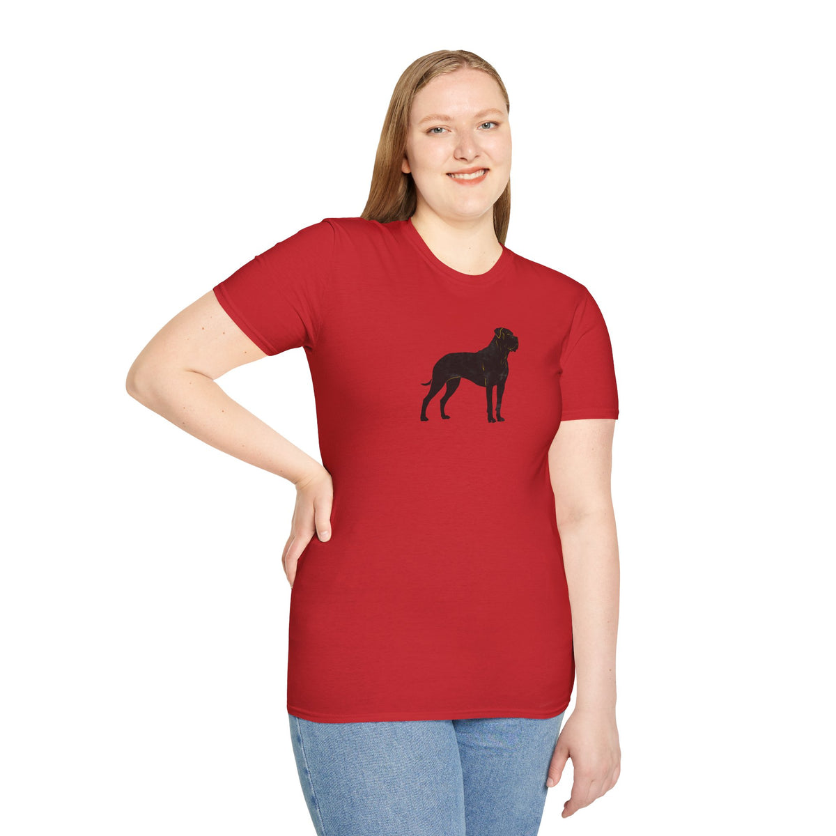Unisex Softstyle T-Shirt, Portrait  of Dog