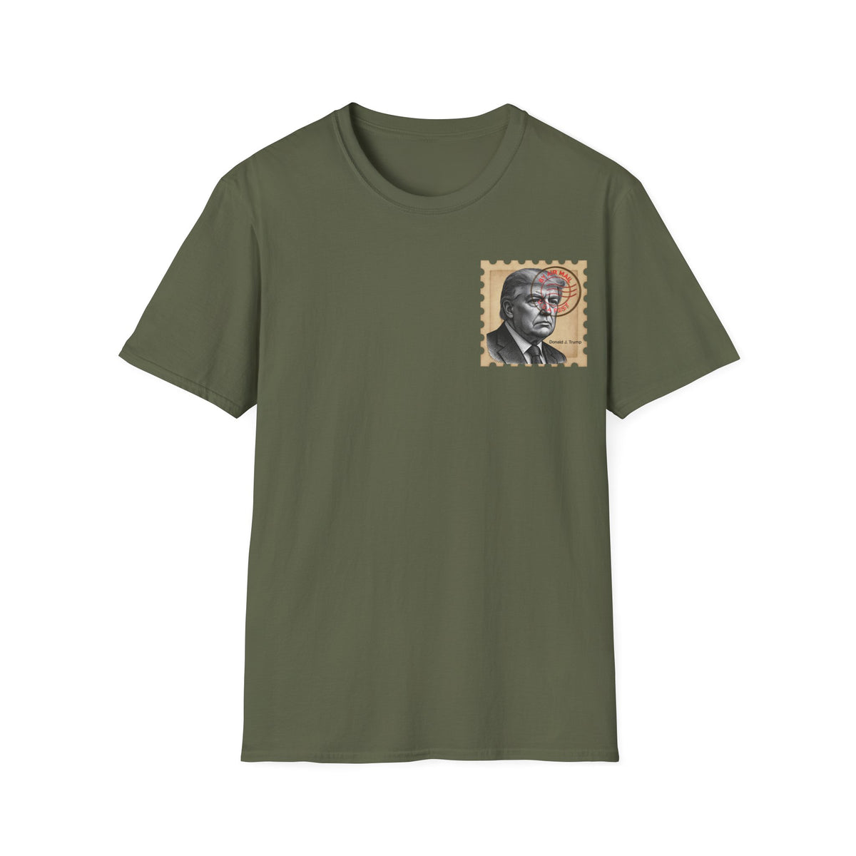 Unisex Softstyle T-Shirt, Trump Stamp T-shirt