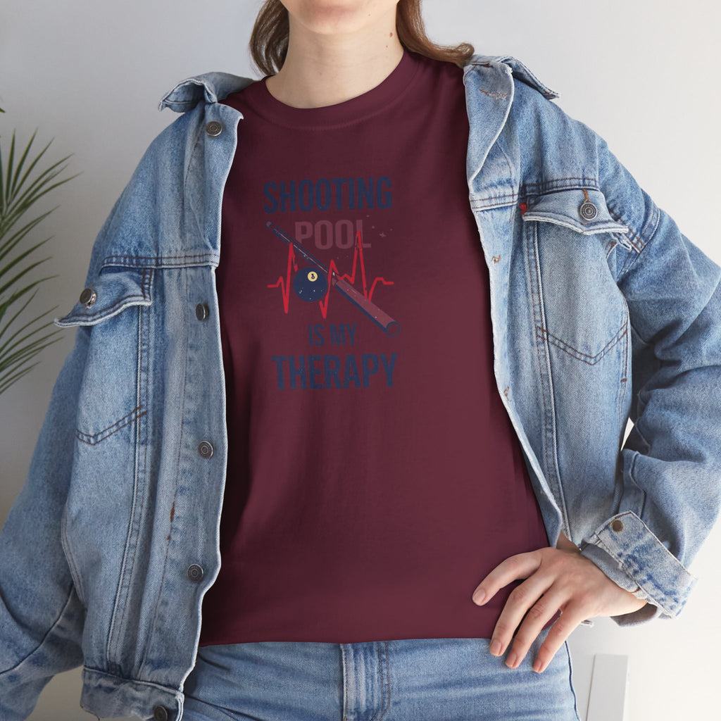 Unisex Heavy Cotton Tee, shooting pool