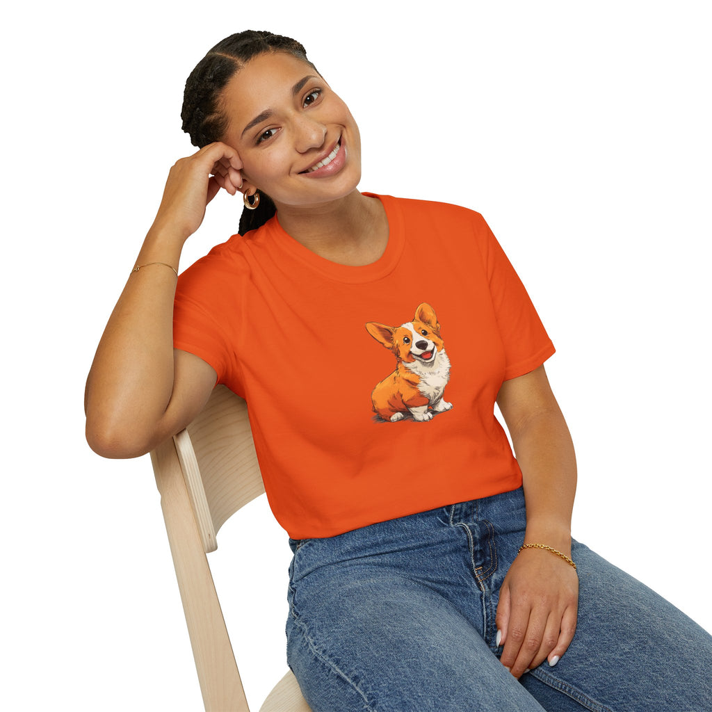 Unisex Softstyle T-Shirt, Corgi
