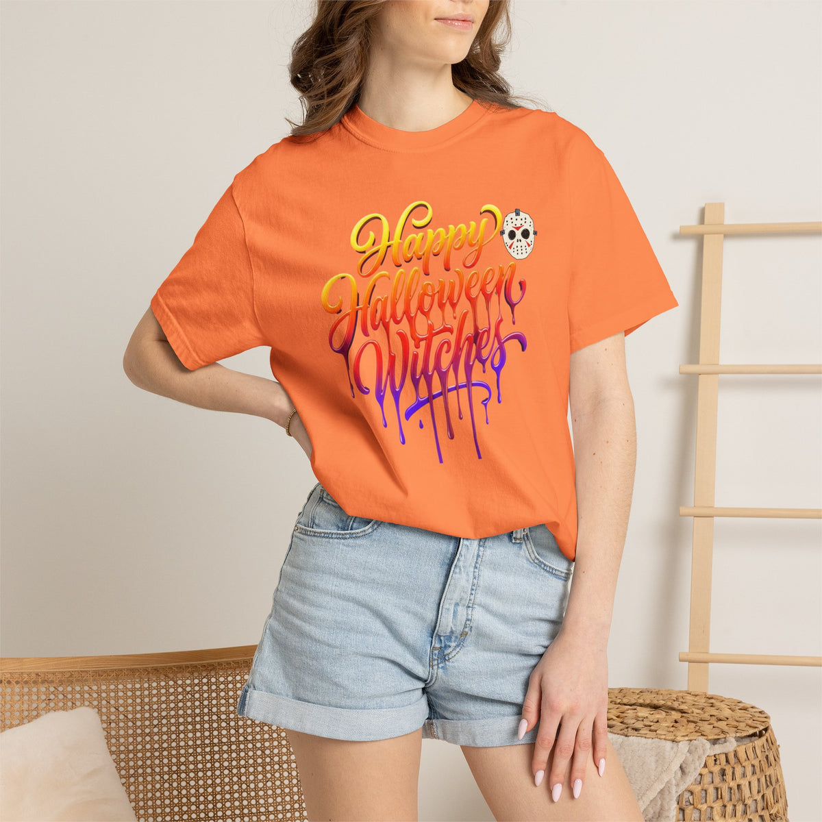 Unisex Garment-Dyed T-shirt, happy halloween shirt