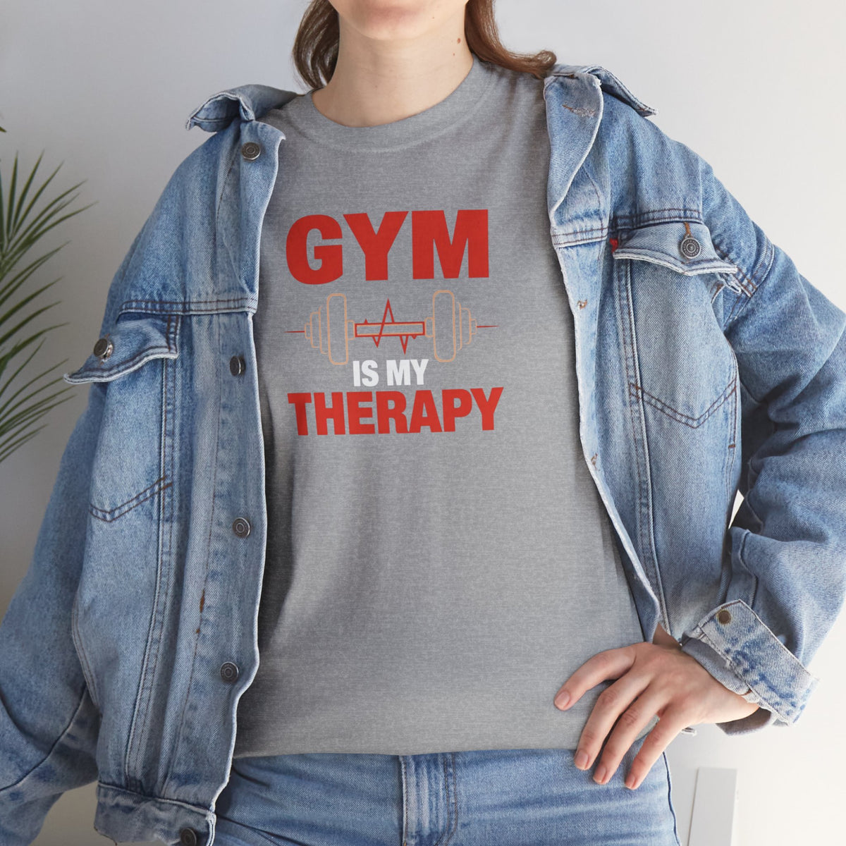 Unisex Heavy Cotton Tee, gym therapy