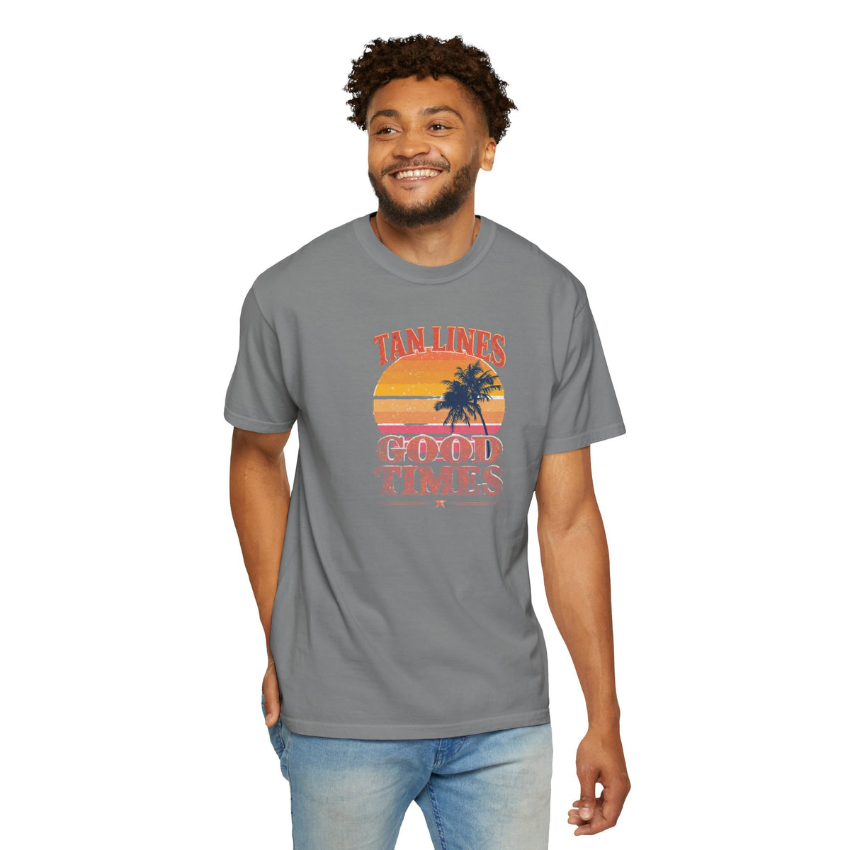Unisex Garment-Dyed T-shirt, tan lines good times