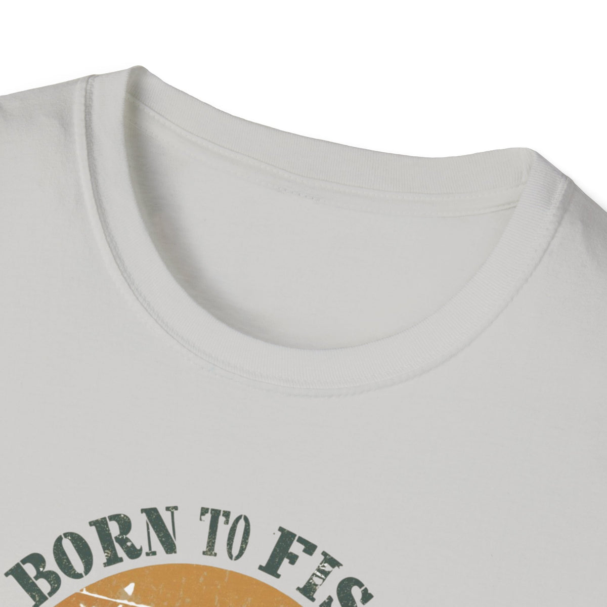Unisex Softstyle T-Shirt, born to fish