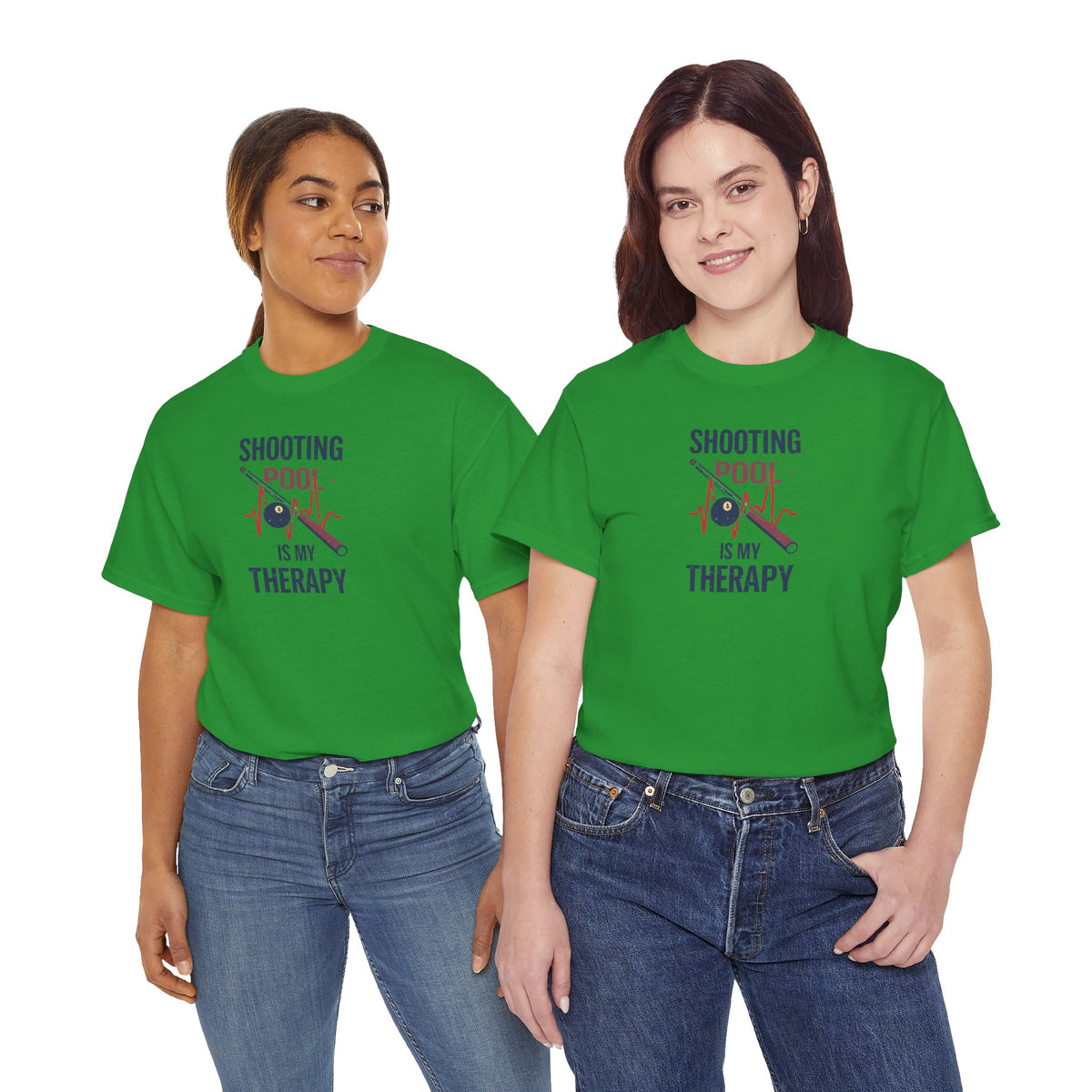 Unisex Heavy Cotton Tee, shooting pool