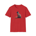 Unisex Softstyle T-Shirt, Floweral Cat