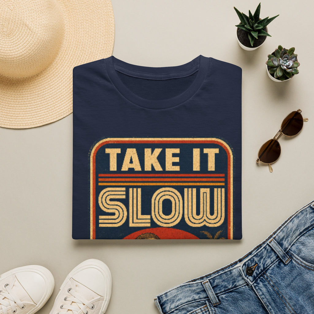 Unisex Softstyle T-Shirt, sloth chilling on beach